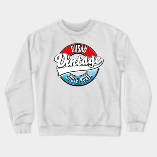 Busan south korea vintage logo Crewneck Sweatshirt